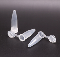 Tube à centrifuger transparent PP de laboratoire Microtubes à centrifuger coniques de 1.5ml avec échelles précises