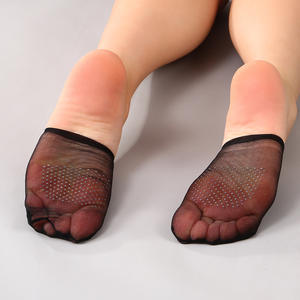 Chaussettes demi-palmier pour femmes pour talons hauts Chaussettes bateau minces d'été avec talon antidérapant <span class=keywords><strong>Bas</strong></span> en nylon longueur cheville avec logo - Product Image 2