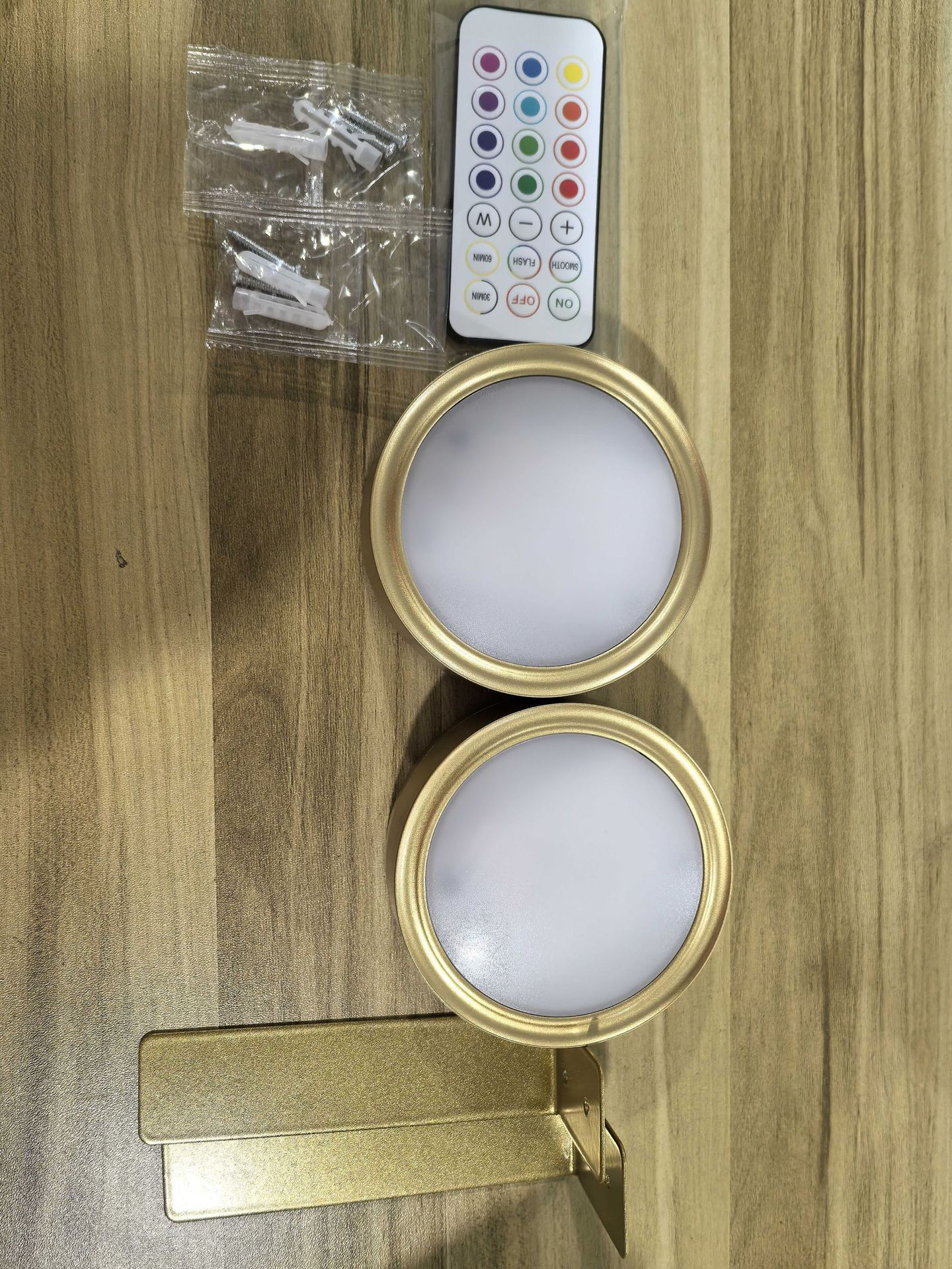 [Gold-shell 3-color] 2 Light + 1 Remote Control