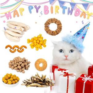 Hochwertige Rückverfolgbarkeit des Ursprungs Geburtstagsgeschenk Gefriert getrocknete Katzen-Snacks Gourmet-Lebensmittel - Product Image 1