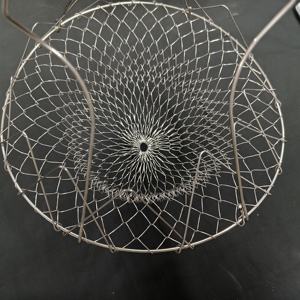 Panier à frire pliable en acier inoxydable, panier magique en maille, panier filtrant <span class=keywords><strong>pour</strong></span> aliments frits, égouttoir, adapté aux aliments frits - Product Image 3