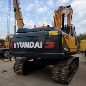 Excavadora de orugas original usada Hyundai 220-9S coreana a la venta 22 toneladas en buenas condiciones de trabajo - Product Image 6
