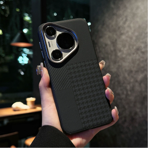 Custodia per Telefono in Pelle con Inserti in Fibra di Carbonio per <span class=keywords><strong>Huawei</strong></span> Mate70pro+, Protezione per Obiettivo in Metallo - Product Image 2