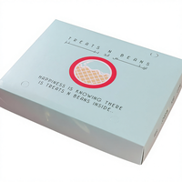 Boîte à gaufres personnalisée en gros avec logo imprimé, emballage alimentaire en carton de qualité alimentaire, matériaux recyclés, boîte de traiteur, séparateurs pour mini-gâteaux, sushi