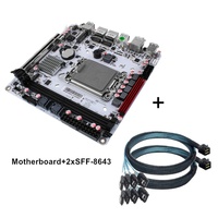 Carte mère NAS Q670 Plus Intel VPro 8 baies 12/13/14e génération LGA1700 3*NVMe 2*SFF-8643 1*PCIE5.0x16 Mini ITX industrielle