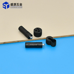 Shengyuan Furniture Sliding Buckle Two In One Invisible Connector For Wardrobes Hole Free Concealed Elastic Telescopic Fasteners - Product Image 1