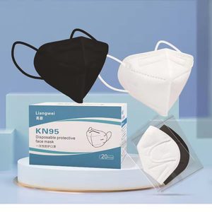 Penjualan laris masker debu kabut Anti-PM2.5 KN95 sekali pakai Respirator Earloop putih kemasan Individual tiga dimensi 3D - Product Image 6