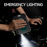 Ventes directes d'usine 150PSI ABS gonfleur de pneu de pompe à air portable avec lumière LED 120W puissance pour balles de vélo de voiture