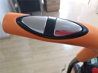 Vélo d'exercice domestique avec écran LCD, transmission par chaîne, petit siège et résistance à l'air