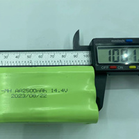 Batterie rechargeable personnalisée Ni-MH 14,4 V AA 2500 mAh, qualité A+, 1000 cycles, pour robots aspirateurs, ordinateurs portables, thermomètres, garantie 1 an