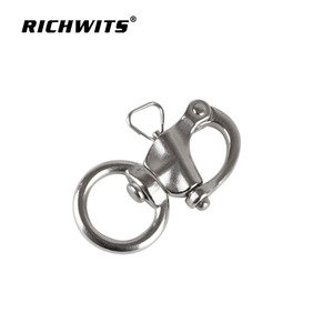 RICHWITS 316 Stainless Steel Rotary Shackle With Screw <b>Pin</b> For Rope Connection - Product Image 2