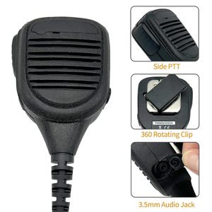 Large Noise Cancelling Remote <b>Speaker</b> Mic Shoulder Lapel <b>Microphone</b> for APX 6000 APX7000 APX8000 XPR6550 XPR6580 Portable Radio - Product Image 4