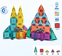 Juego de Bloques de Construcción Magnéticos 3D DIY - Magnéticos Educativos de Plástico para Niños de 7 a 9 Años, Certificado EN71, Caja de Hierro, Juguete Portátil