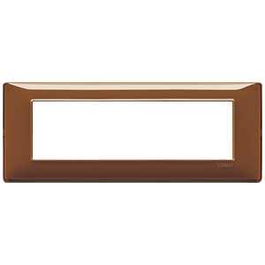Plaque murale en verre Vimar Tobacco, longueur 25,6 cm, largeur 8 cm, hauteur 0,9 cm, pour interrupteurs électriques - Product Image 1