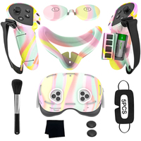 Kit de couverture en Silicone de Protection VR 8 en 1 de haute qualité pour accessoires Meta Quest 3S VR masque facial et couvertures de contrôleur pour 3S