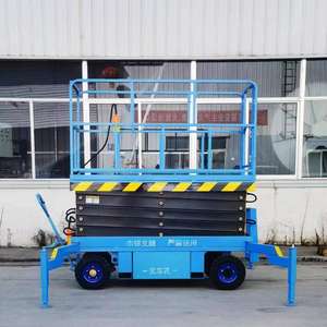 Meja Angkat Bertenaga Baterai 8m 10m 12m 14m, Meja Platform Angkat Gunting Hidrolik Elektrik Mobile Self-Propelled Dengan Harga Bagus - Product Image 6