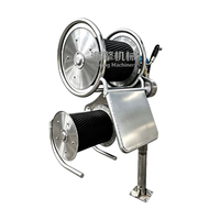 Treuil hydraulique à deux roues pour filet de pêche 1-2 tonnes 16 MPa 11 kW 5-160 tr/min en acier inoxydable pour bateau de pêche