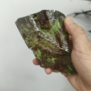 Granate de Yttrium Aluminio Sintético Verde Claro, Material en Bruto YAG con Cambio de Color, Sin Cortar - Product Image 5