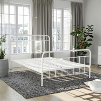 Lits modernes design de luxe en métal cadre de lit à plateforme design et ensemble de meubles de chambre à coucher lits modernes