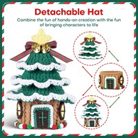 Kit de crochet de dessin animé mignon arbre de noël bricolage ensembles de tricot pour adultes enfants débutants maternité coton polyester