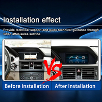 Lecteur vidéo de navigation Android Auto Carplay pour système Linux LELV 7 pouces pour Benz GLK X204 (2008-2012)