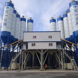 HZS25-240m3/h Full-Automatic Concrete Batching Plant Belt Conveyor Automatic Ready Mixed Small Cement Wet Batching Plant