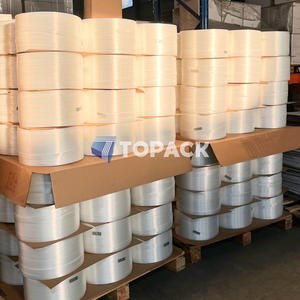 Cinghie Composite in Poliestere con Logo OEM 13 16 19 25 32mm 5/8 3/4 1 1-1/4 Pollici per Imballaggio Container e Pallet - Product Image 2