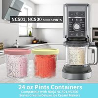 Nouvelle tasse à crème glacée Ninja Creami Cream Deluxe, à servir et à boire, pour les séries Ninja NC500 NC501