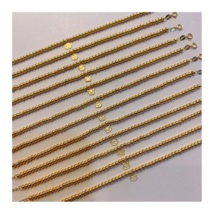 Pulsera de Lujo Xinfly con Cuentas de Oro de 18K, Joyería Fina, Dije de Animal del Zodiaco para Niños, Amuleto Chino de Buena Suerte Grabado, Regalo - Product Image 1