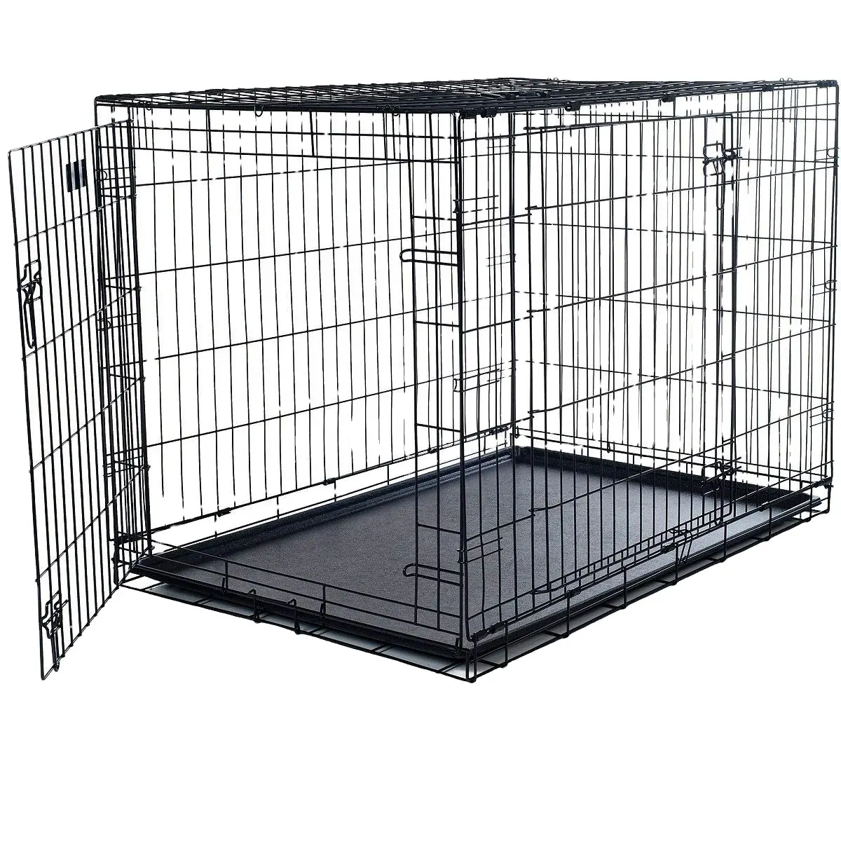 Hot Selling Quality Outdoor Portable Cheap Dog Cages Customized Heavy Duty 2 Doors Dog Cages For Puppy