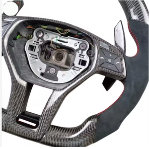 <span class=keywords><strong>Volante</strong></span> <span class=keywords><strong>Deportivo</strong></span> de Fibra de Carbono Personalizado <span class=keywords><strong>para</strong></span> Mercedes-Benz, Apto <span class=keywords><strong>para</strong></span> Mercedes-Benz AMG Clase C W204 C63 W212 W218 W207 - Product Image 4