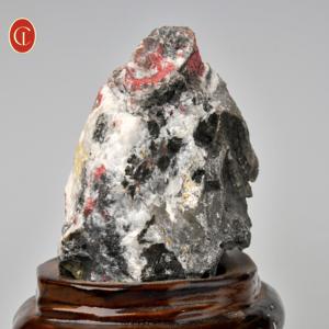 천연 적색 주홍석 크리스탈 표본 원석 매트릭스 포함 - 치유 에너지 스톤 미네랄 컬렉션 장식 - Product Image 4