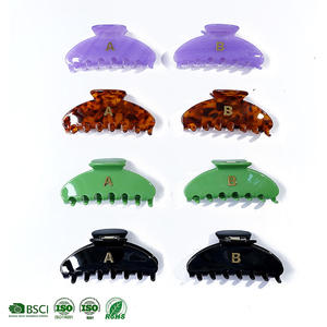 Classic Half Moon Fashion Hair Accessories Acetate Korean Hair Clips Personalized Wholesale Unisex Hair Claws Customized Color - Product Image 5