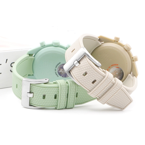 Bracelet de montre personnalisé en Silicone de haute qualité, extrémité incurvée de 20mm pour Omega Joint moonwatch - Product Image 3