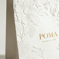 Bolsa de Regalo de Papel con Asas de Cuerda de Algodón, Impresión de Logotipo Personalizado, Ecológica, con Estampado Dorado en Relieve, para Promoción