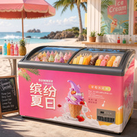 Congélateur de présentation de crème glacée électrique compact à vente directe d'usine, congélateur discontinu pour gelato, idéal pour les hôtels, pour la congélation de crème glacée