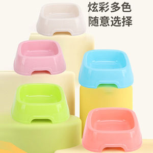 Bol carré pour animaux de compagnie, bol pour nourriture et eau pour chats et chiens, bol pour chat écologique de couleur bonbon, mangeoire pour animaux de compagnie. - Product Image 2
