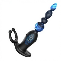 Perles anales et plug anal connectés à une application avec télécommande, jouet sexuel vibrant pour couples