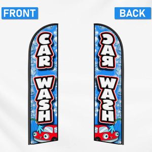 2.5*11.5 FT Car Wash High Quality Custom Feather <b>Flags</b> Beach <b>Flag</b> for Beach Party and Advertising Promotions - Product Image 2