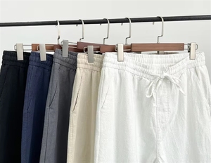 <span class=keywords><strong>Pantalon</strong></span> décontracté fin pour <span class=keywords><strong>homme</strong></span>, long, ample, léger, <span class=keywords><strong>en</strong></span> <span class=keywords><strong>lin</strong></span>, pour l'été - Product Image 2