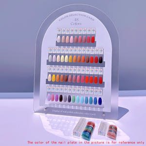 Patch magnétique détachable de panneau d'affichage d'amélioration d'<span class=keywords><strong>ongle</strong></span> solide professionnel pour le <span class=keywords><strong>modèle</strong></span> de carte de <span class=keywords><strong>couleur</strong></span> acrylique de Gel de vernis à ongles - Product Image 3