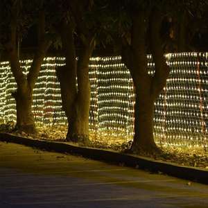Guirlande lumineuse <span class=keywords><strong>LED</strong></span> en filet de 1,5 m x 1,5 m, IP65, avec 8 modes de clignotement, pour Noël, mariage, fête, vacances - Product Image 6