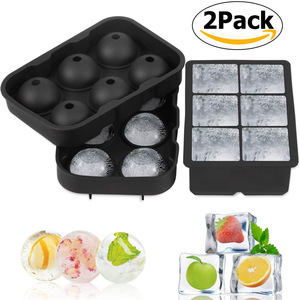 Moule à glaçons carrés créatifs pour whisky avec couvercle, en silicone de qualité alimentaire, congélation rapide et démoulage facile, <span class=keywords><strong>Konbo</strong></span> KB-I156 - Product Image 2