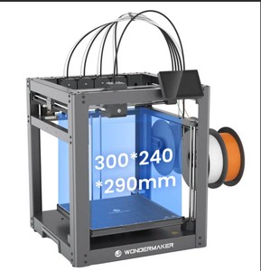 Impresora 3D WonderMaker ZR Ultra con 4 cabezales de herramienta de código abierto, impresión multimaterial, cambio rápido de material, 300*240*290 mm - Product Image 3