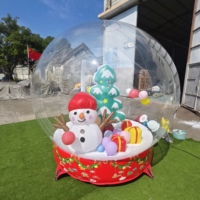 Dôme gonflable publicitaire Yuedong en PVC pour cabine photo, décoration de jardin, globe de neige de Noël, maison à bulles