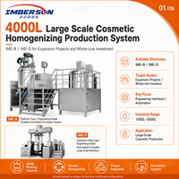 Machine d'homogénéisation cosmétique 300L pour émulsifier crèmes, onguents et produits liquides SUS304