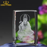Série Architecture : Modèle de cristal cubique 3D 5*5*8 cm - Pièce d'art en verre de quartz K9 haute transparence, trophée poli
