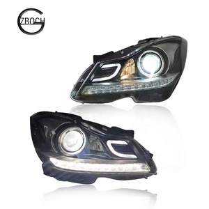 Phare W204 pour <span class=keywords><strong>Mercedes</strong></span> Benz Classe C W204 C180 C200 <span class=keywords><strong>C250</strong></span> C300 2012-2014, feux avant, lampe avant, phares W204 - Product Image 1
