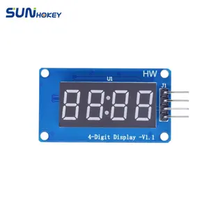 TM1637 Ardu 7 Segment 4 bit için LED ekran modülü 0.36 inç saat kırmızı anot dijital tüp dört seri sürücü panosu paketi