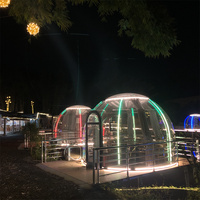 Maison complète 3M Pc en aluminium jardin Igloo verre dôme géodésique tentes d'exposition en aluminium à vendre maison à bulles